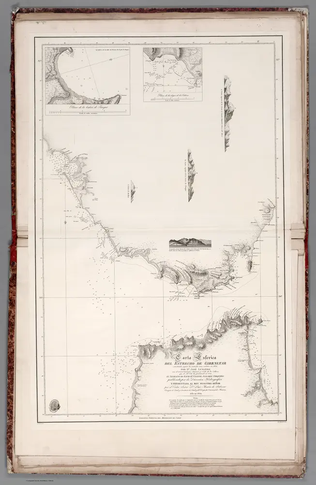 Carte Esferica del Esterecho de Gibraltar