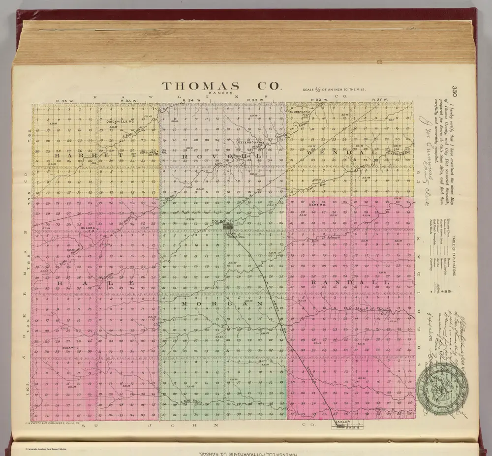 Thomas Co., Kansas.