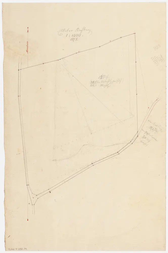 Rheinau: Gemeinde-, Kloster-, Genossenschafts- und Staatswaldungen: Staatswaldung Chachberg (Kachberg); Grundriss