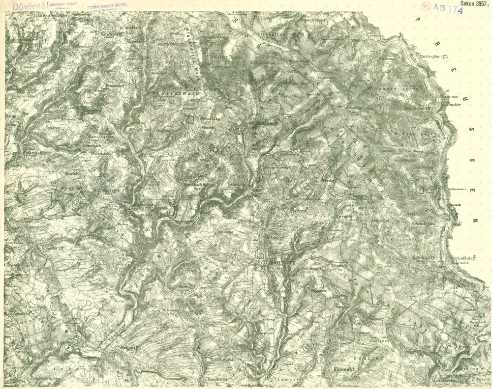 III. vojenské mapování 3957/1