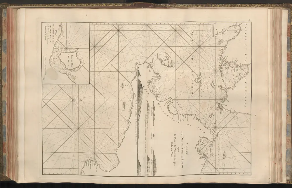 Carte du Détroit de la Sonde depuis la Pointe de Winerou jusqu'à l'Isle du Nord.