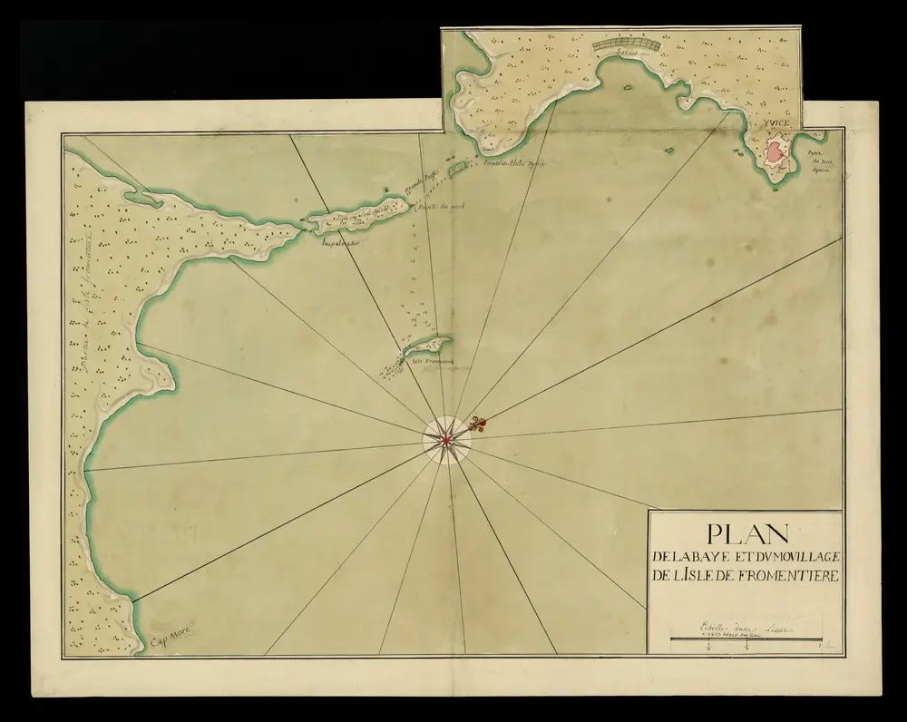 Plan de la baye et du mouillage de l’isle de Fromentiere