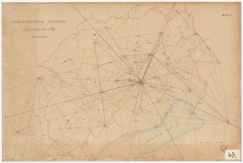 Uster: Gemeinde; trigonometrisches Netz (Blatt 2)