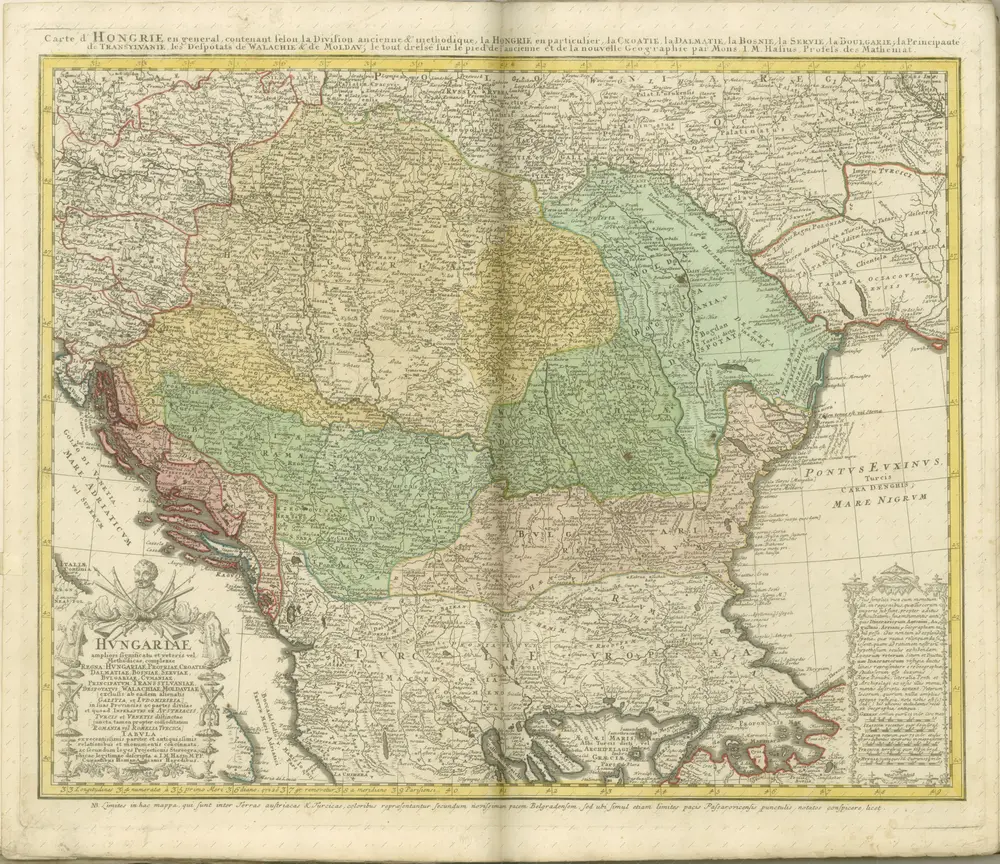 mapa z atlasu "Atlas compendiarius quinquaginta tabularum geographicarum Homannianarum :"