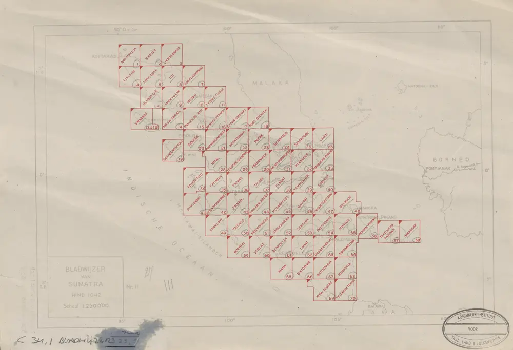 Bladwijzer van Sumatra : 1:250.000