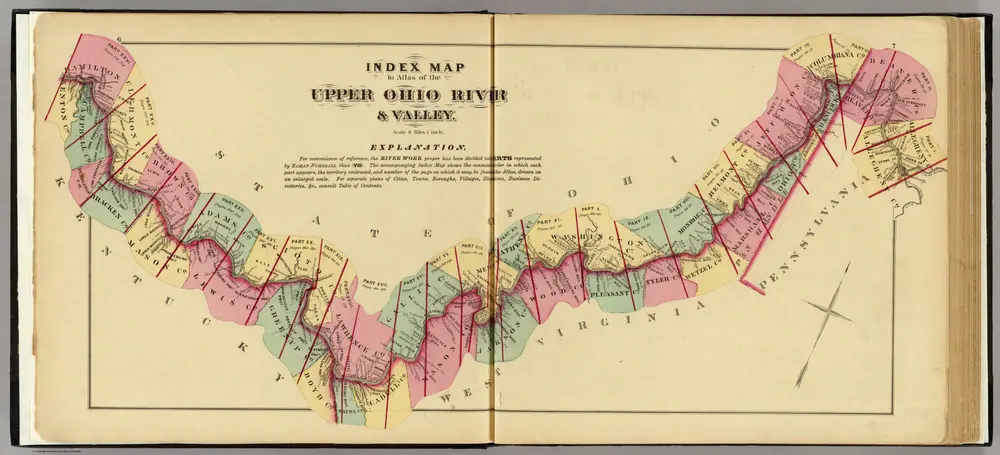 Index map to Atlas of the Upper Ohio River & Valley.