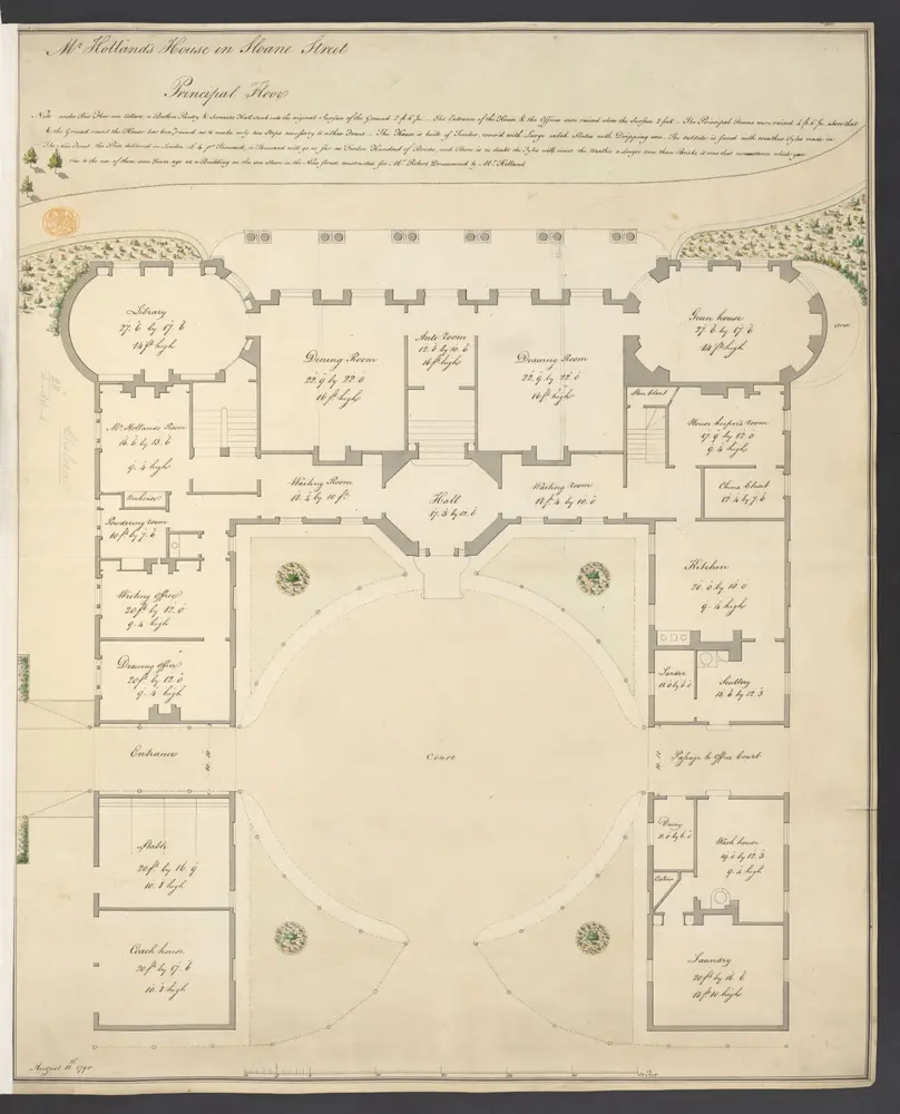 Mr. Holland's House in Sloane Street ;