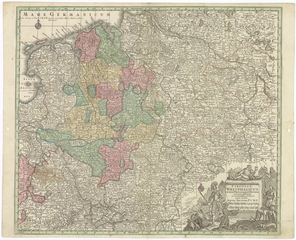 CIRCULUS WESTPHALICUS IN SUAS PROVINCIAS ET DITIONES accurate distinctus et recentissime delineat