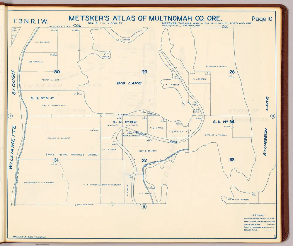 T. 3 N. R. 1 W. Sections 28-33