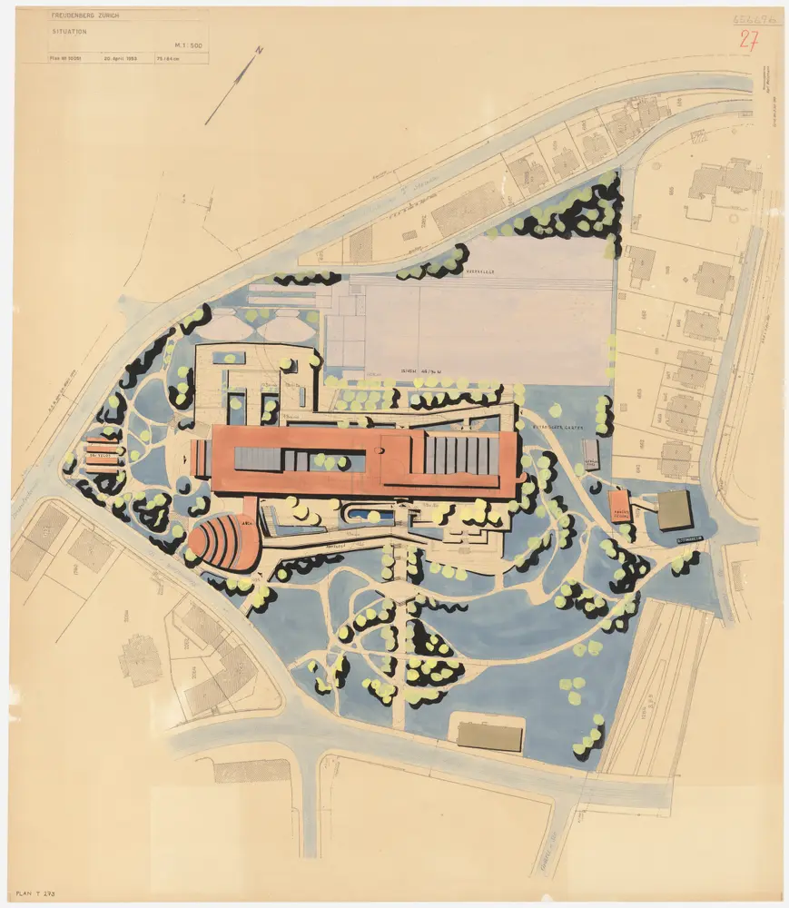 Zürich: Kantonsschule Freudenberg; Projekt 656696; Situationsplan