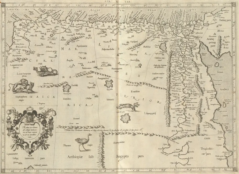 Afr: III Tab: [Karte], in: CL. Ptolemaei Geographiae Libri Octo, S. 198.