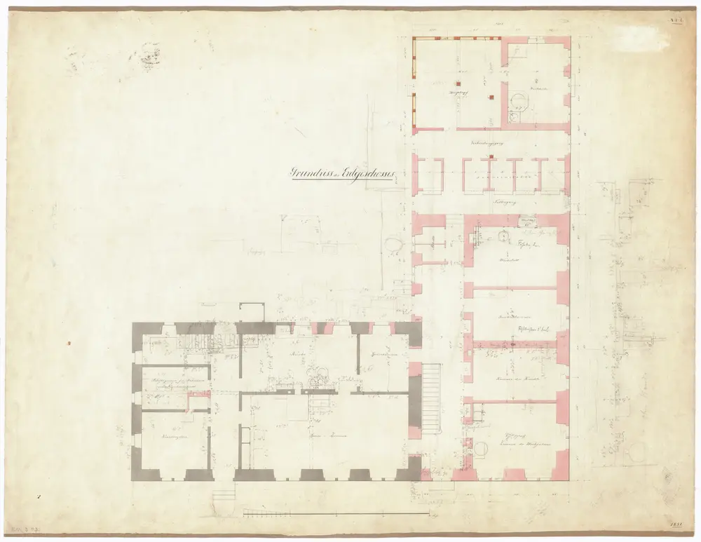 Landwirtschaftliche Schule Strickhof, Konfikt: Erdgeschoss; Grundriss (Nr. 2)