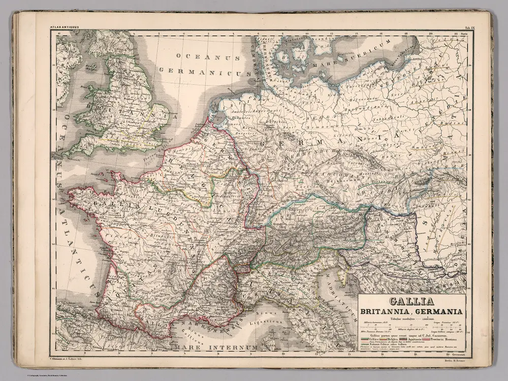 Tab. IX. Gallia, Britannia, Germania