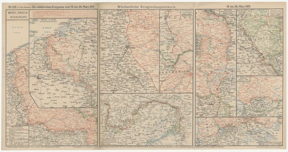 Wöchentliche Kriegsschauplatzkarte