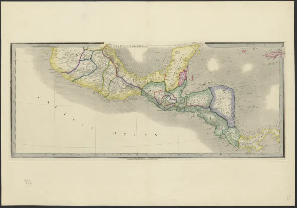 Mexico and Guatemala, shewing the position of the mines