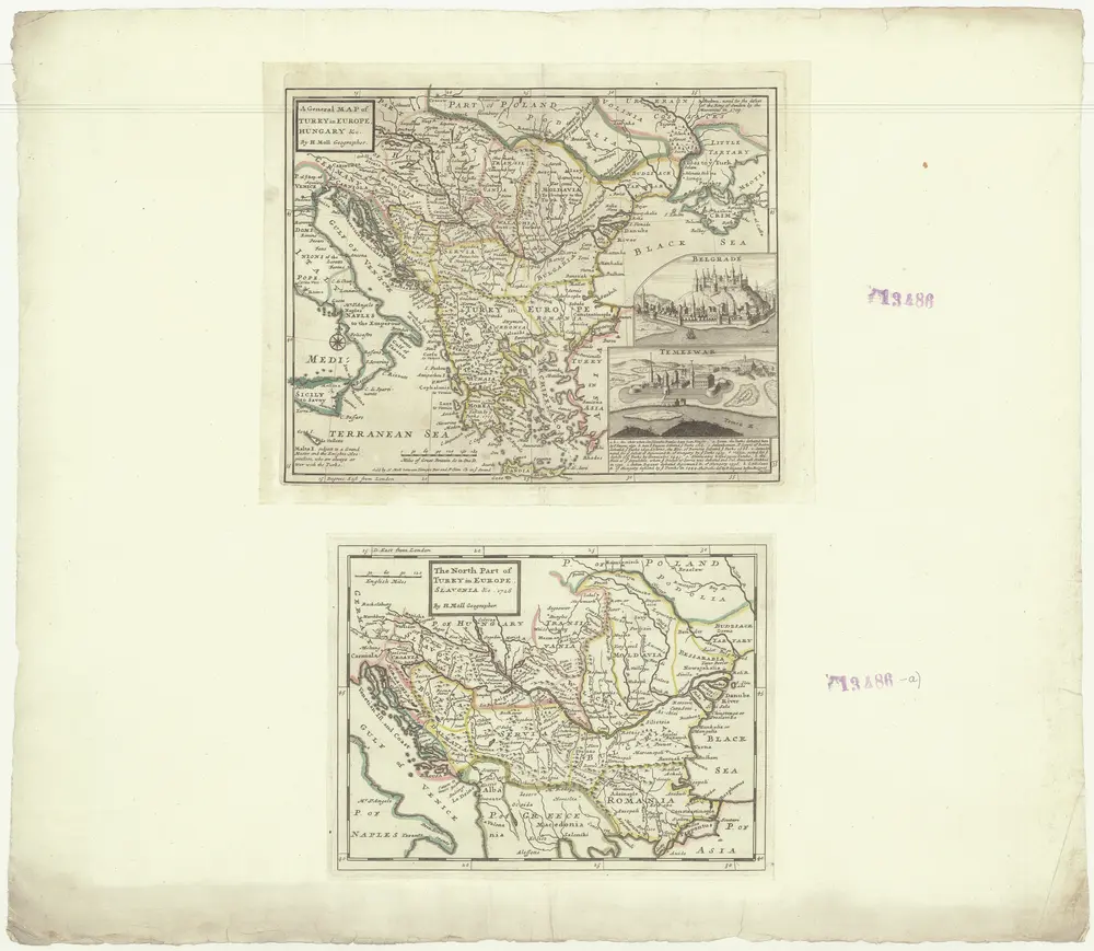 A general map of Turkey in Europe, Hungary &c