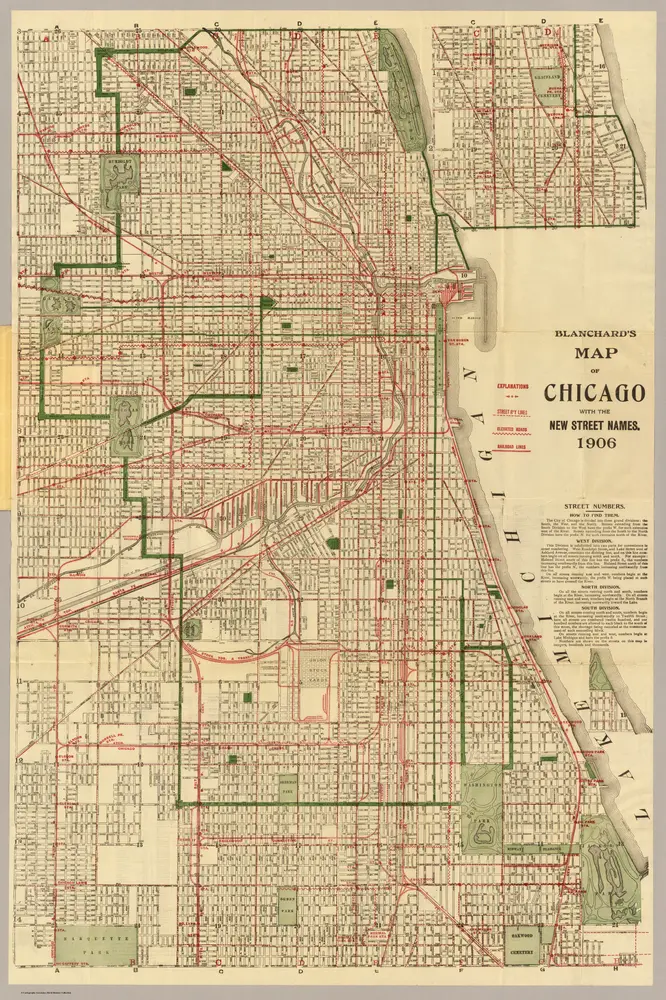 Blanchard's map of Chicago.