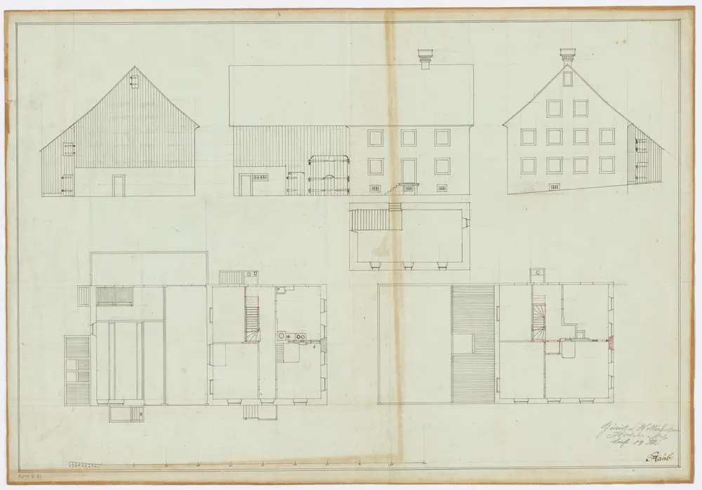 Wollishofen: Höckler-Hof; Ansichten und Grundrisse