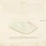 Egg: Pfrundlokalität mit Pfarrhaus; Grundriss und Ansichten des Gartenhags und -gatters (Nr. 6)