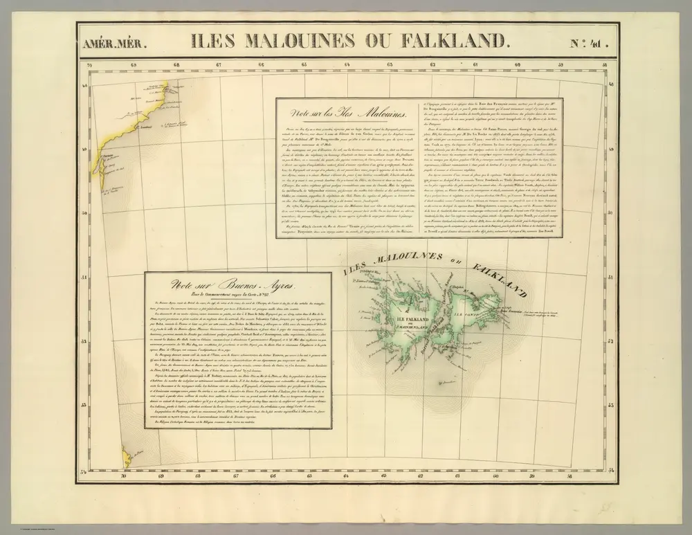 Iles Malouines ou Falkland. Amer. Merid. 41.