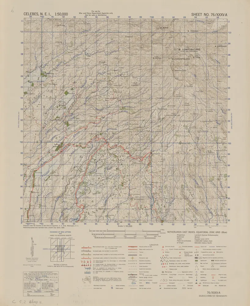 [B[atoe] Lompobatang] / prepared under the direction of the Chief of Engineers U.S. Army, War Department