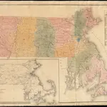 A map of Massachusetts showing the congressional districts, as proposed by the Senate of 1852