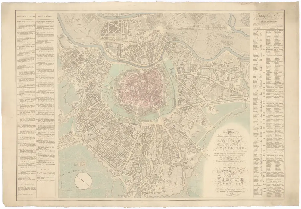 Neuester Plan der Haupt und Residenz Stadt Wien und dessen Vorstaedten