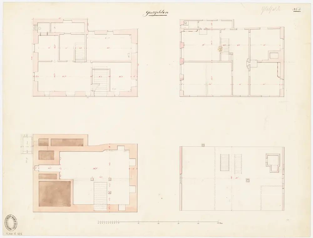 Glattfelden: Pfarrhaus; Grundrisse (Nr. 5)