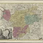 Tirolis comitatus continens episcop. Tridentinum et Brixiensem nec non comit. Brigantinum, Feldkirch Sonneberg et Pludentin. mappa geographica novissime et exactissime exarata