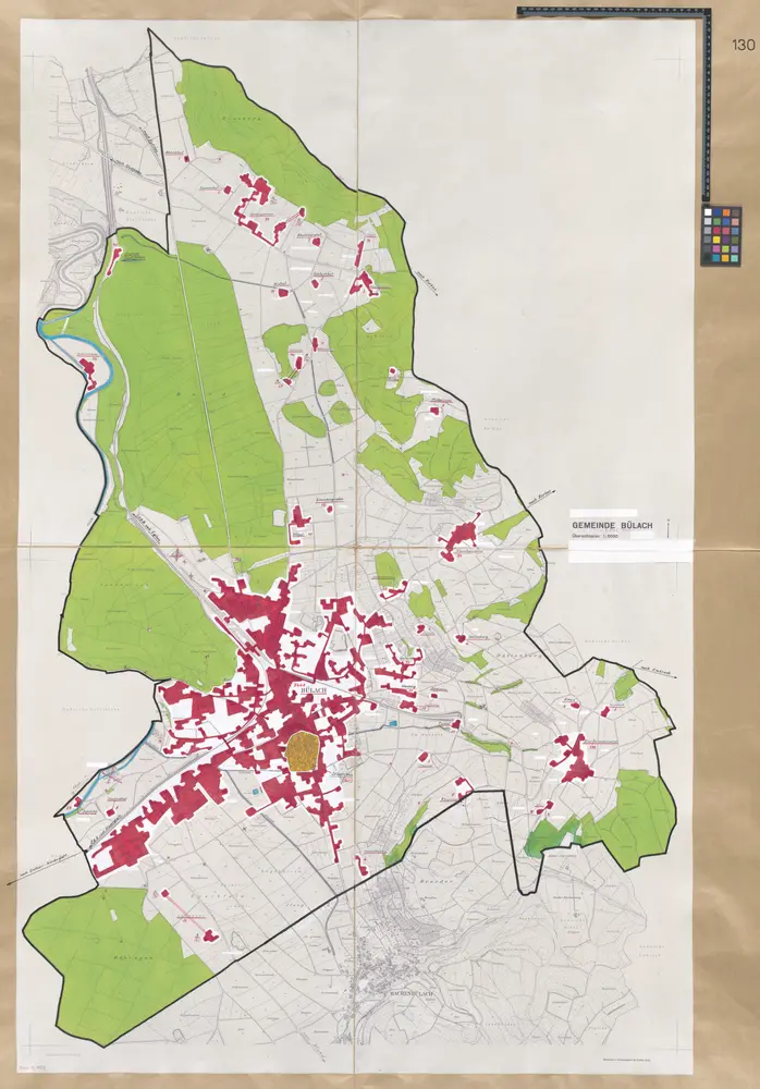 Bülach: Definition der Siedlungen für die eidgenössische Volkszählung am 01.12.1960; Siedlungskarte Nr. 130