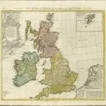 mapa z atlasu "Atlas compendiarius quinquaginta tabularum geographicarum Homannianarum :"