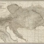 Topographische Karte der Oesterreichischen Monarchie mit Angabe aller Post-Strassen