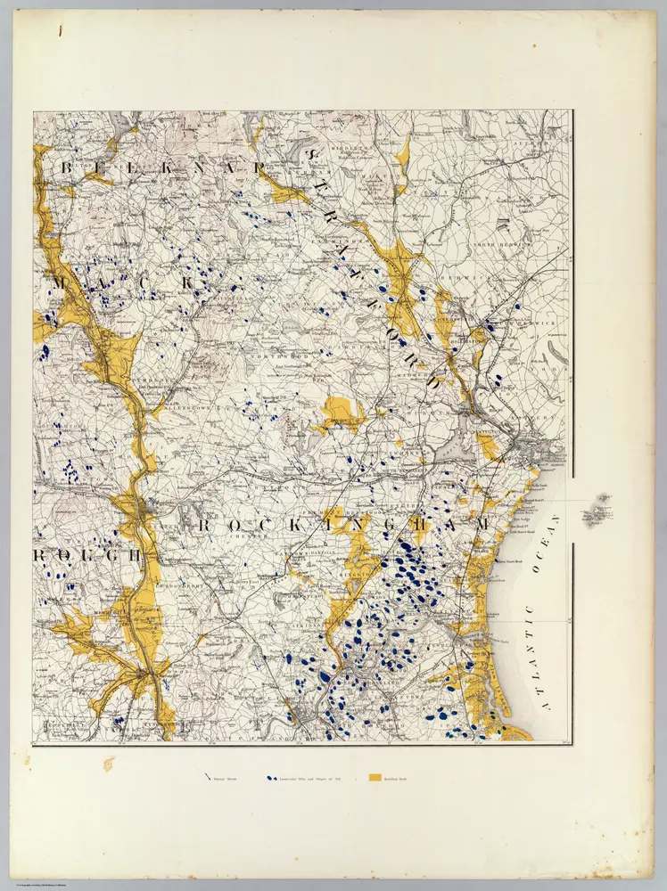 (Topographic and glacial feature map of New Hampshire.  Sheet 5)