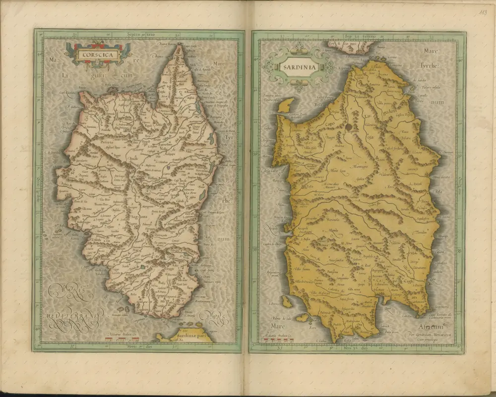 mapa z atlasu "Atlas Sive Cosmographicae Meditationes De Fabrica Mvndi Et Fabricati Figvra. Denuo auctos"