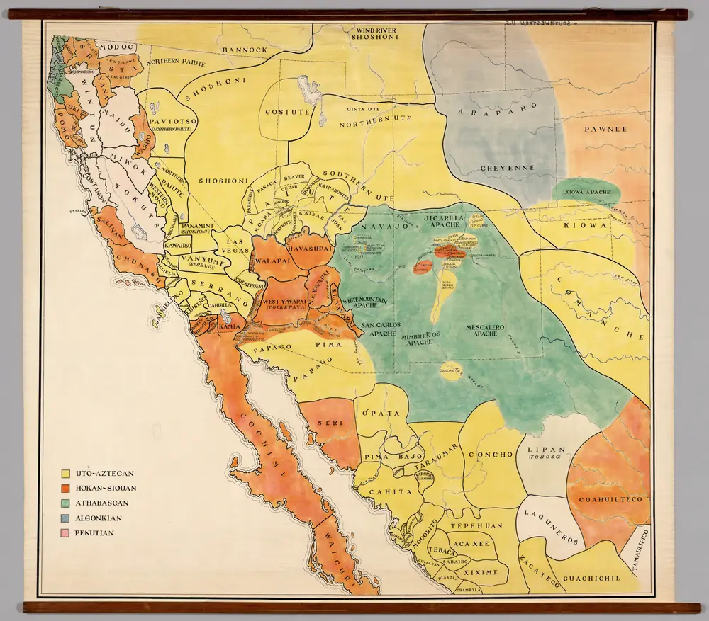 Southwestern United States & Northern Mexico -- Linguistic Stocks