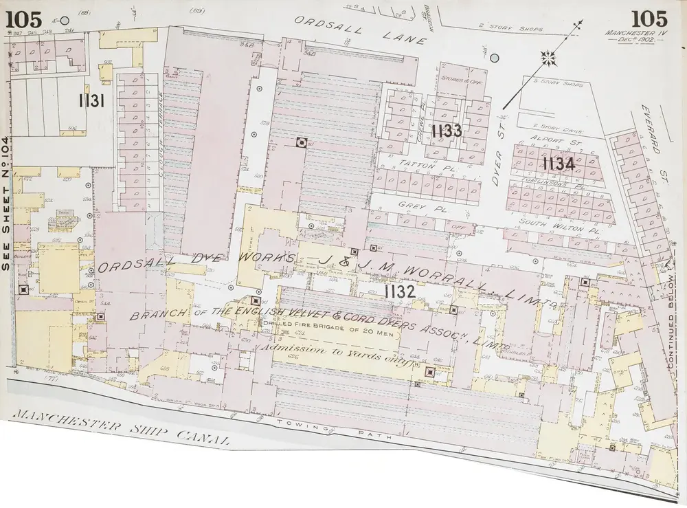 Insurance Plan of the City of Manchester Vol. IV: sheet 105-1