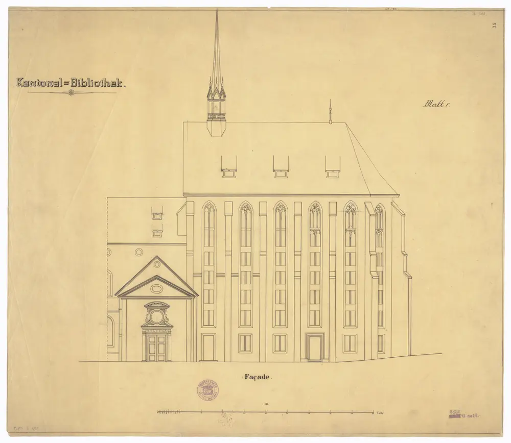 Kantonsbibliothek im Predigerchor: Ansicht (Nr. 35)