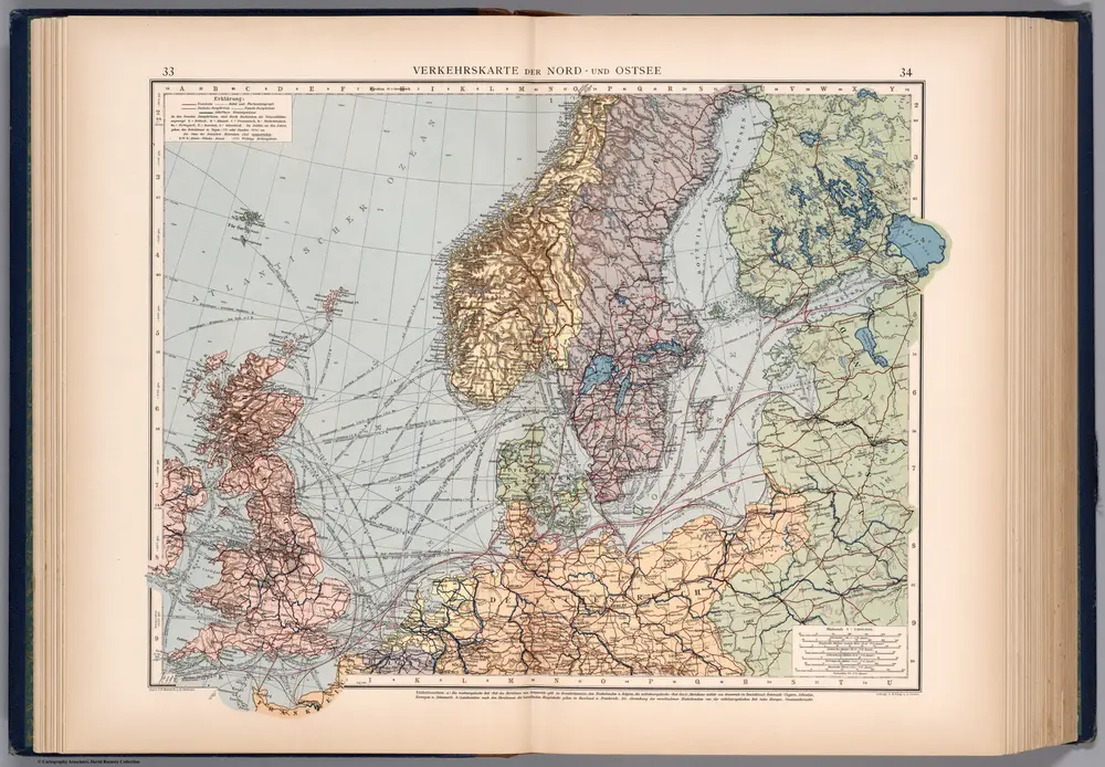 Verkehrskarte der Nord- und Ostsee