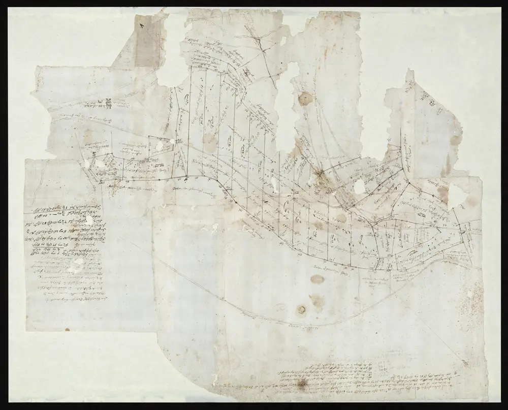 HZAN GA 100_Nr. 13_ : Adolzfurt; Adolzfurter Forst "Breschtenberg Wald";ohne Verfasser; ohne Maßstab;44 x 37 cm; Norden unten nach rechts ausweichend;Papier.