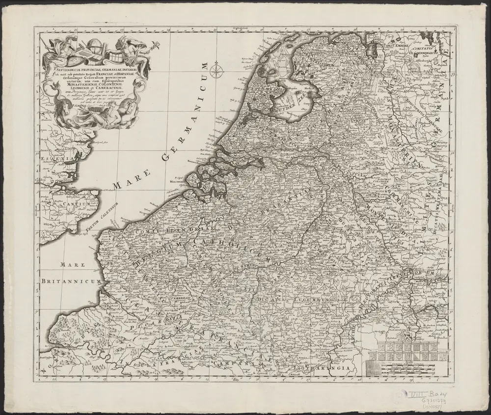 Septendecim provinciae Germaniae Inferior. uti sunt sub potestate regum Franciae et Hispaniae Ordinumque Generalium provinciarum unitarum : una cum episcopatibus Monasteriensi, Coloniensi, Leodiensi, et Cameracensi ...