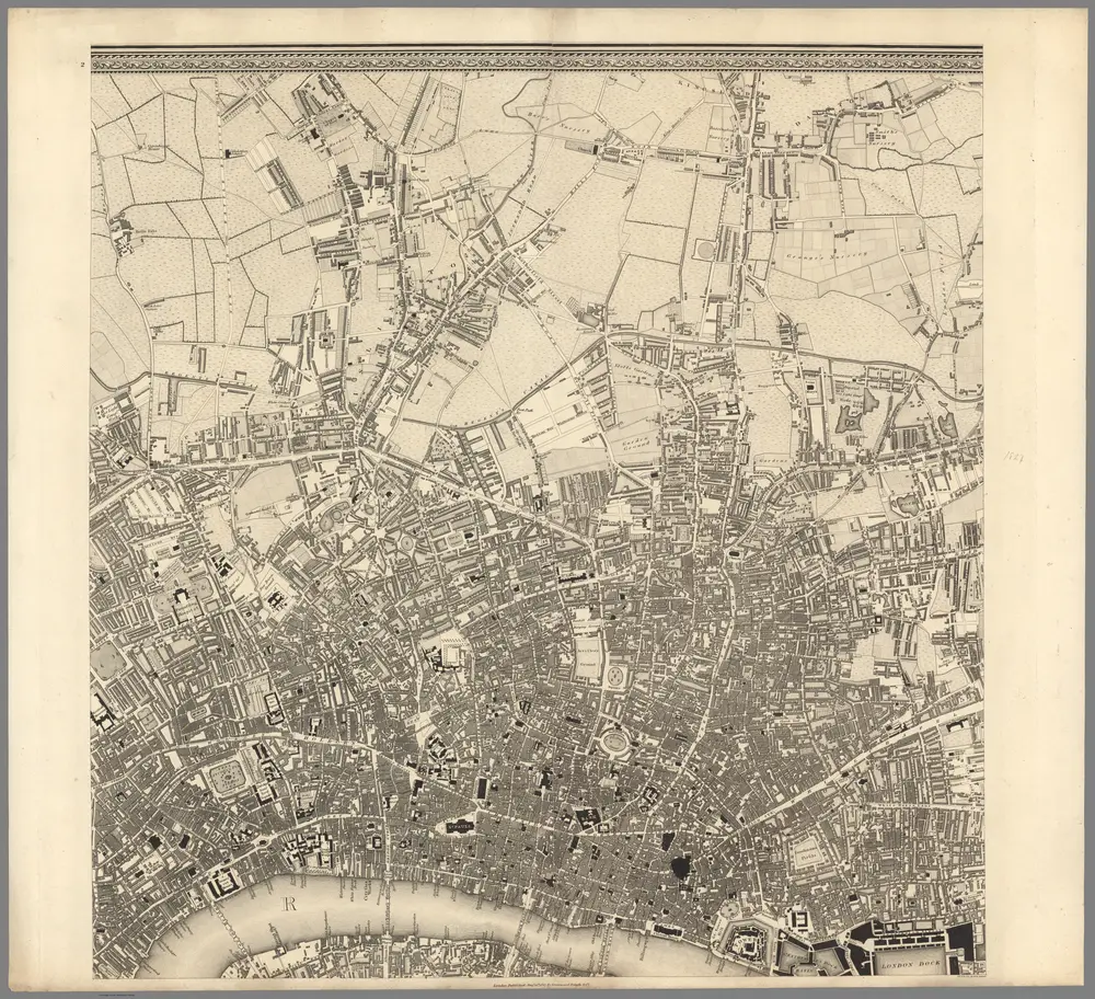 Sheet 2. Map of London... August 21 1827.