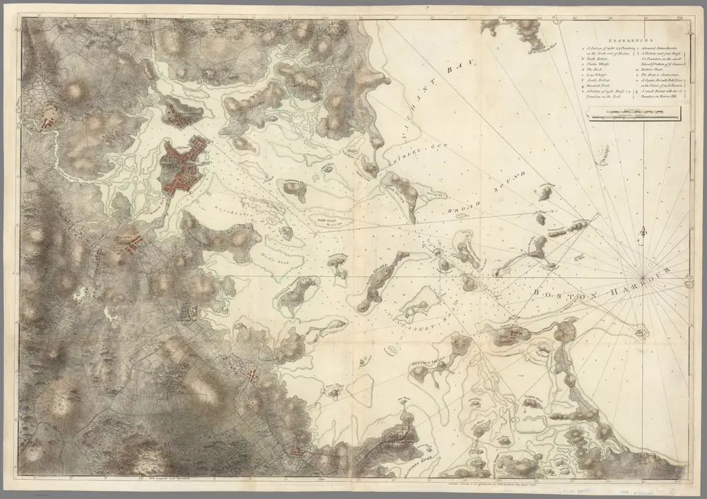 (Chart of Boston Harbor and the surrounding area)