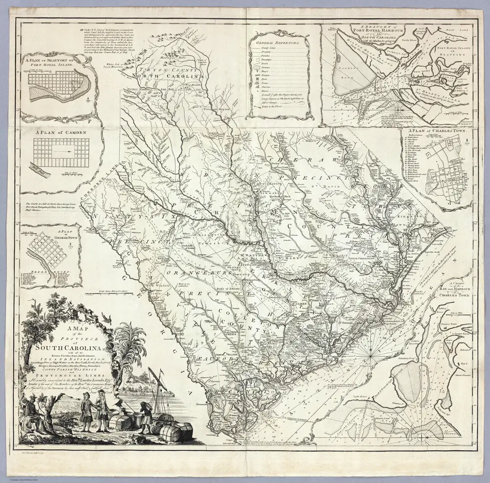 A Map of the Province of South Carolina.