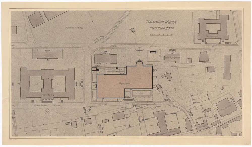 Universität Zürich: Situationsplan