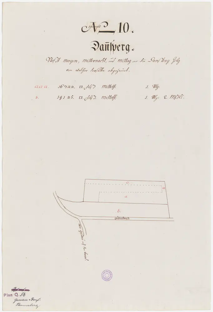 Nr. 10: Zehntengut Tannsberg, südlich von Gossau gelegen; Grundriss