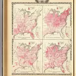 United States vitality maps, compiled from the Census of 1870.