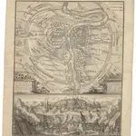 Plan de la ville de Prague, capitale du royaume de Boheme, assiegée par les troupes Hongroisses et Autrichiennes en l'an 1742