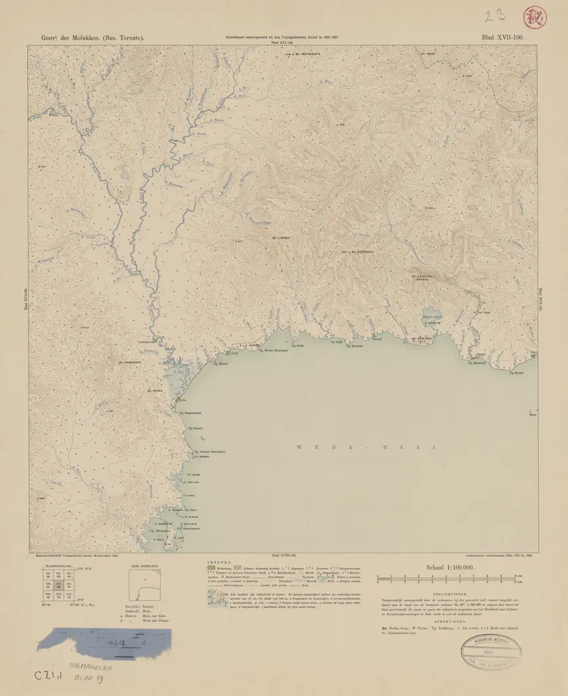 [Weda-Baai] / opgenomen door den Topografischen Dienst in 1923-1927