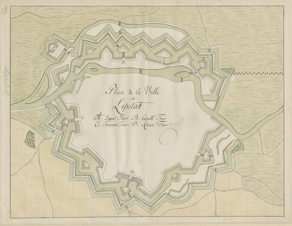 Plan de la Ville de Lippstat.