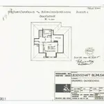 Einfamilienhaus Blümlisalpstrasse 47: Grundriss und Querschnitt: Dachstock; Grundriss